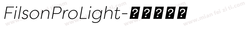 FilsonProLight字体转换