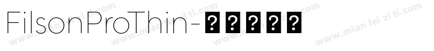 FilsonProThin字体转换