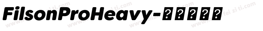 FilsonProHeavy字体转换