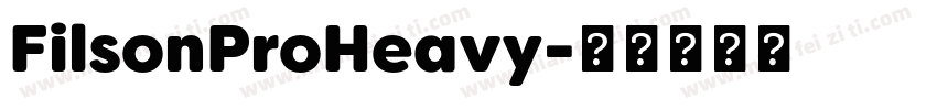 FilsonProHeavy字体转换