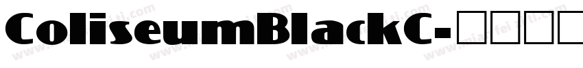 ColiseumBlackC字体转换