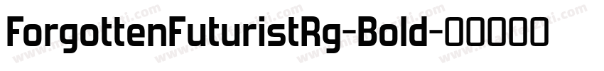 ForgottenFuturistRg-Bold字体转换