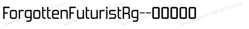 ForgottenFuturistRg-字体转换
