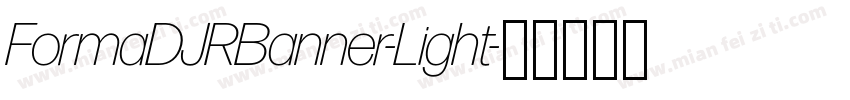 FormaDJRBanner-Light字体转换