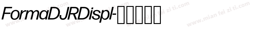 FormaDJRDispl字体转换