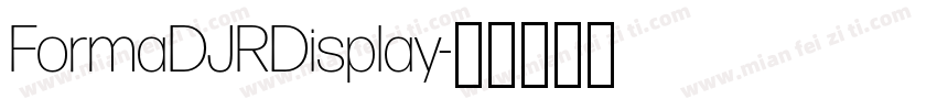 FormaDJRDisplay字体转换