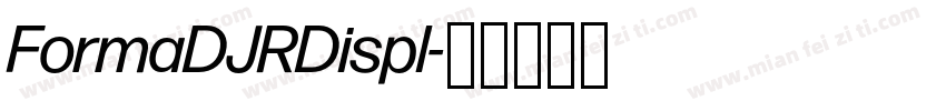 FormaDJRDispl字体转换