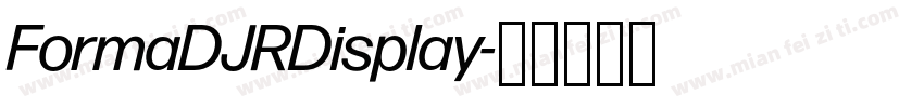 FormaDJRDisplay字体转换