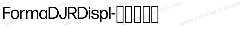 FormaDJRDispl字体转换