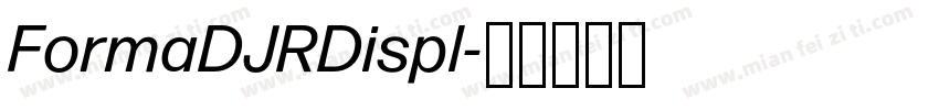 FormaDJRDispl字体转换