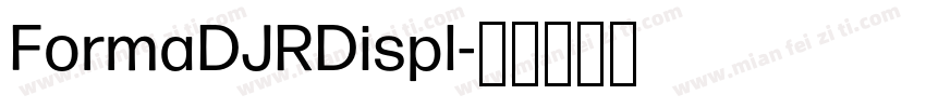FormaDJRDispl字体转换