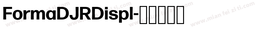 FormaDJRDispl字体转换