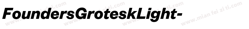 FoundersGroteskLight字体转换