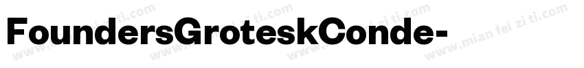 FoundersGroteskConde字体转换