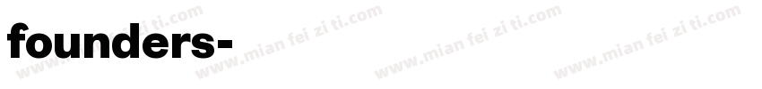 founders字体转换