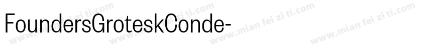 FoundersGroteskConde字体转换