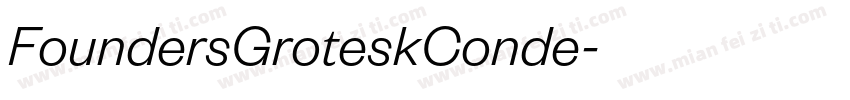 FoundersGroteskConde字体转换