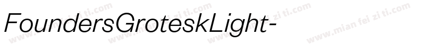 FoundersGroteskLight字体转换