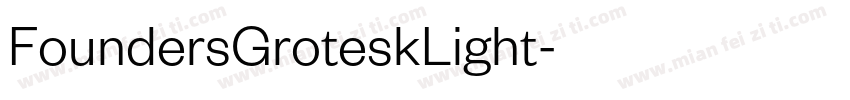 FoundersGroteskLight字体转换