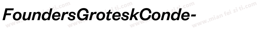 FoundersGroteskConde字体转换