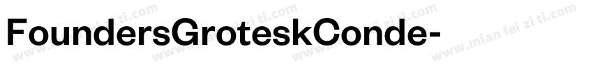 FoundersGroteskConde字体转换