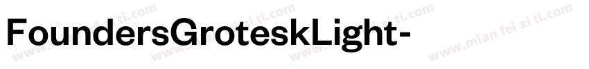 FoundersGroteskLight字体转换