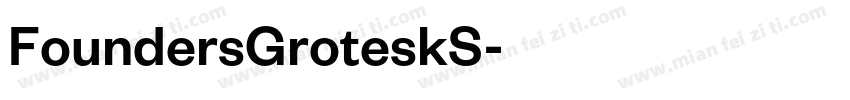 FoundersGroteskS字体转换