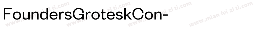 FoundersGroteskCon字体转换