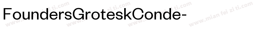 FoundersGroteskConde字体转换