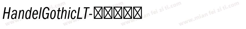HandelGothicLT字体转换