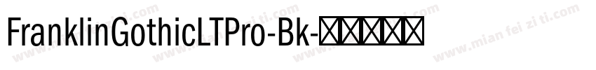 FranklinGothicLTPro-Bk字体转换