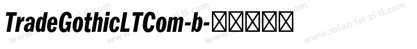 TradeGothicLTCom-b字体转换