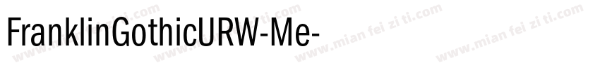 FranklinGothicURW-Me字体转换