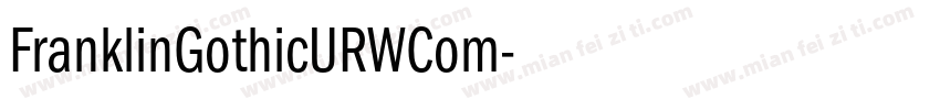 FranklinGothicURWCom字体转换