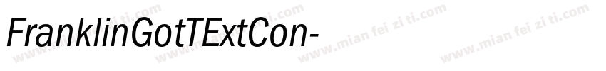 FranklinGotTExtCon字体转换
