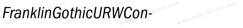 FranklinGothicURWCon字体转换