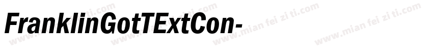 FranklinGotTExtCon字体转换