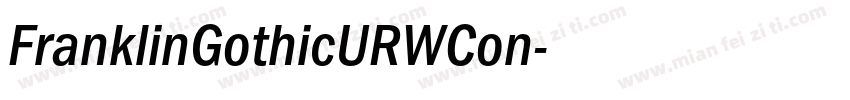 FranklinGothicURWCon字体转换