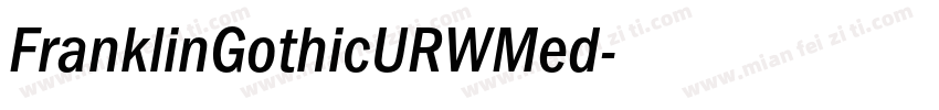 FranklinGothicURWMed字体转换