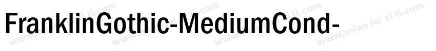FranklinGothic-MediumCond字体转换
