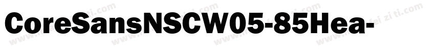 CoreSansNSCW05-85Hea字体转换