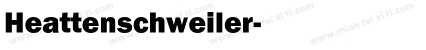 Heattenschweiler字体转换