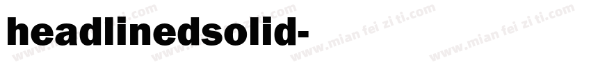 headlinedsolid字体转换