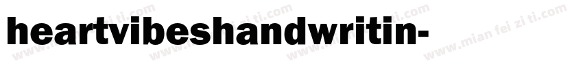 heartvibeshandwritin字体转换