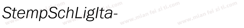 StempSchLigIta字体转换