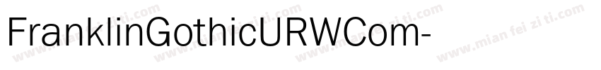 FranklinGothicURWCom字体转换