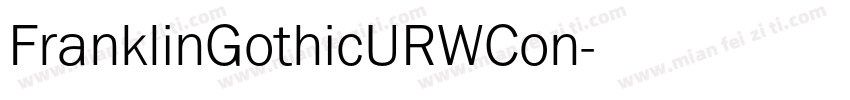 FranklinGothicURWCon字体转换