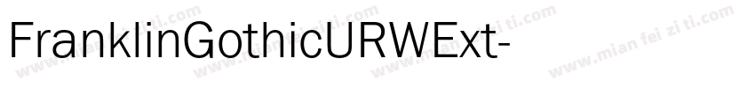 FranklinGothicURWExt字体转换