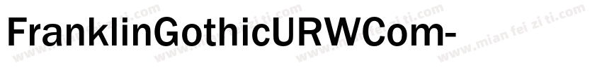 FranklinGothicURWCom字体转换