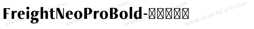 FreightNeoProBold字体转换